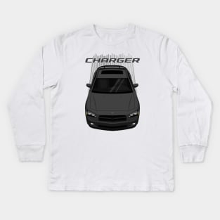 Charger RT 2006-2010 - Gray Kids Long Sleeve T-Shirt